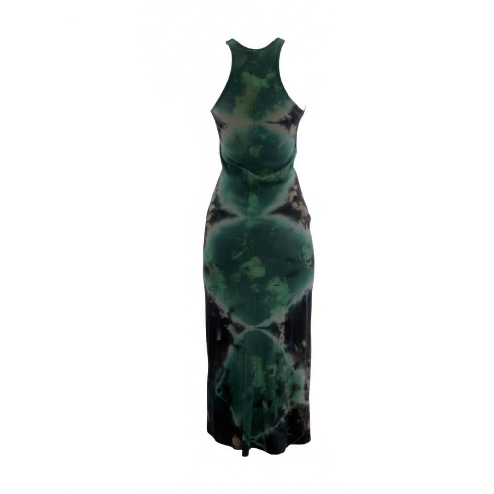 NEW GILDA MIDANI women's tank long dress in diamond turquoise - Picture 2 of 2